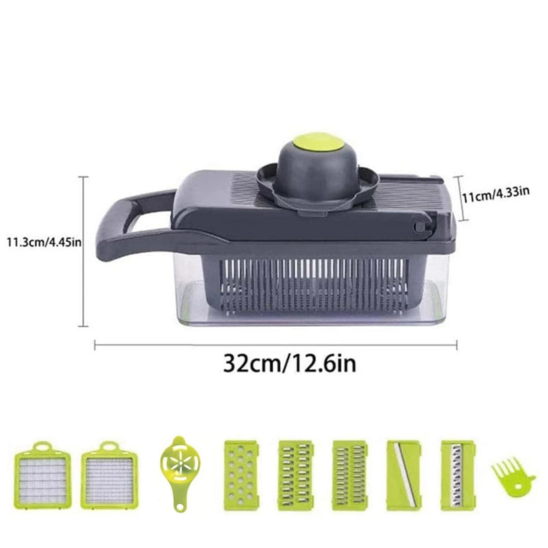12 in 1 Multifunction Vegetable Slicer Cutter Shredders