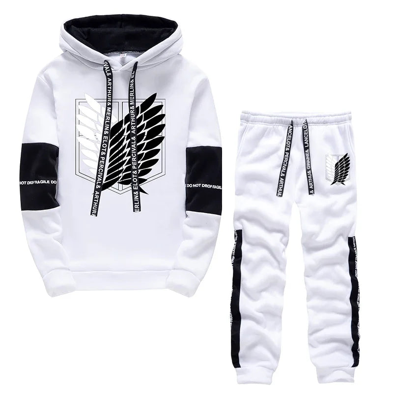 Men Tracksuit Two Piece Set 2024 uit Man Hoodies Set Tracksuit Men Luxury