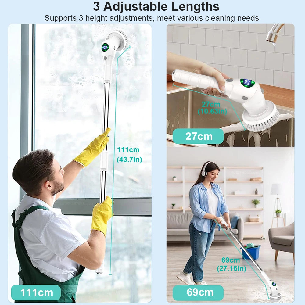 Electric Cleaning Brush For Bathroom Kitchen Windows Toilet