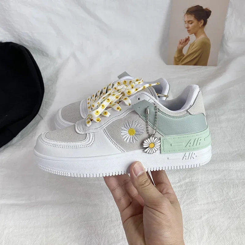 Speedy 2023 New Shoes for Women Daisy Flat Anti-Slip Women Sneakers Outdoor CasualCasual Shoes Trainer Female Shoes