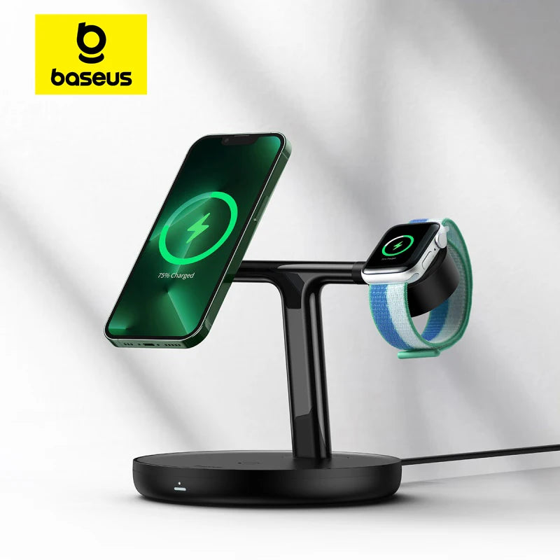 Baseus 3 in 1 20W Magnetic Wireless Charger