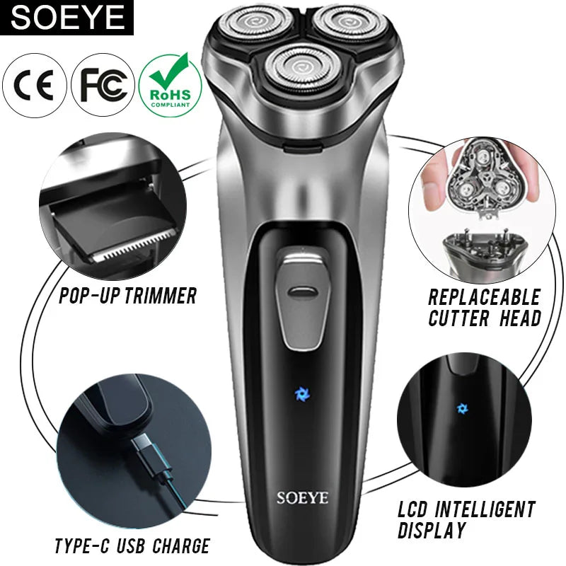 Men's Electric Shaver For Men Shaving Machine SOEYE