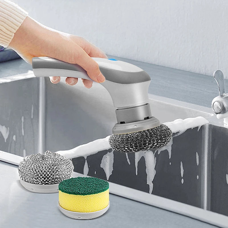 Three-in-one rechargeable, car, home, cleaning brush