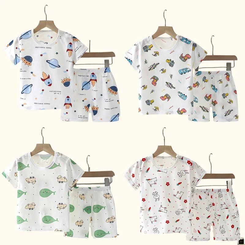 Children's Clothing Summer Short Girl T-shirt shorts Cotton Suit Baby