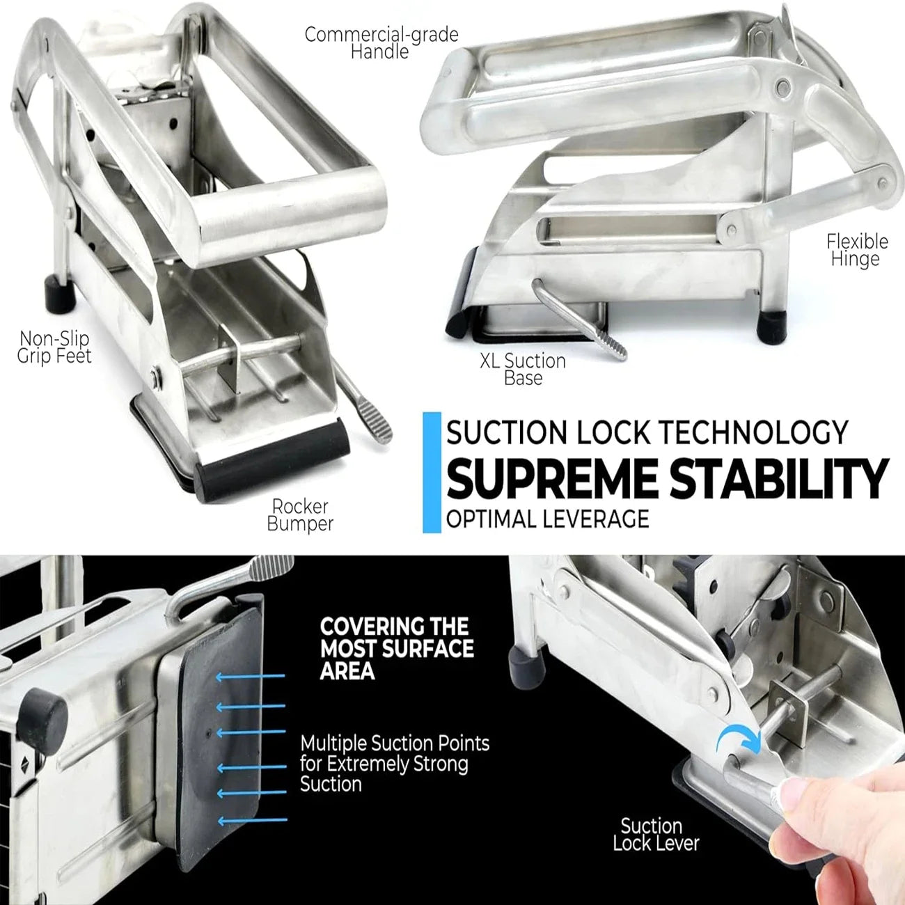 French Fry Cutter Stainless Steel Potato Carrot Onionper Chipsl