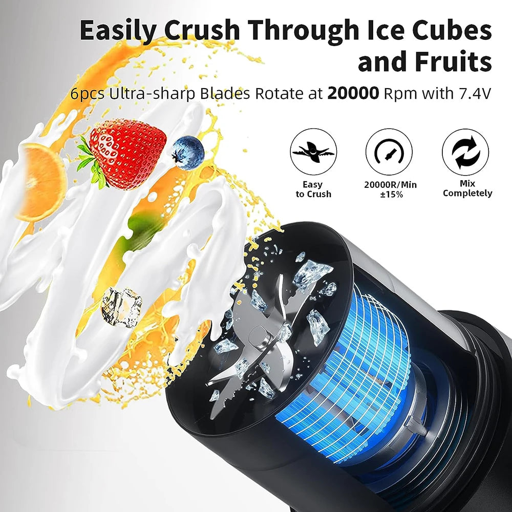 Portable Blender Bottle Fresh Juicer 470ml Smoothit Juice