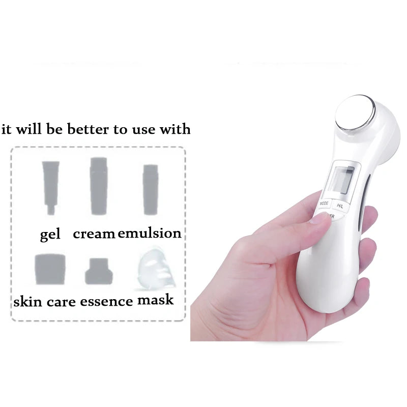 6 in 1 RF EMS Microcurrent Mesotherapy Skieauty Machine