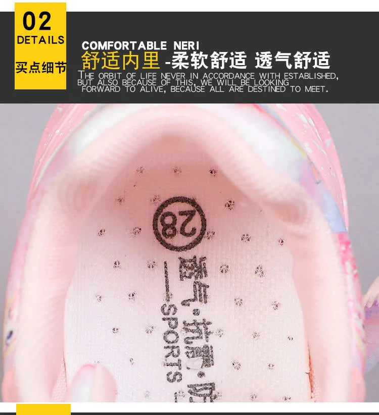 2024 Girls Hot Selling Four Sport Shoes Winter Light Up Shoes 23 To 36