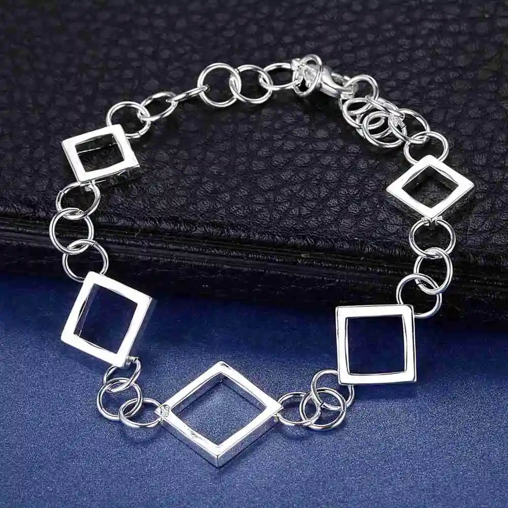 New 925 Sterling Silver Bead Heart High