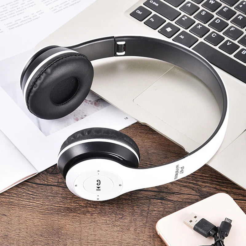 Bluetooth 5.0 Wireless Headphone F With Mic USB Adaptor