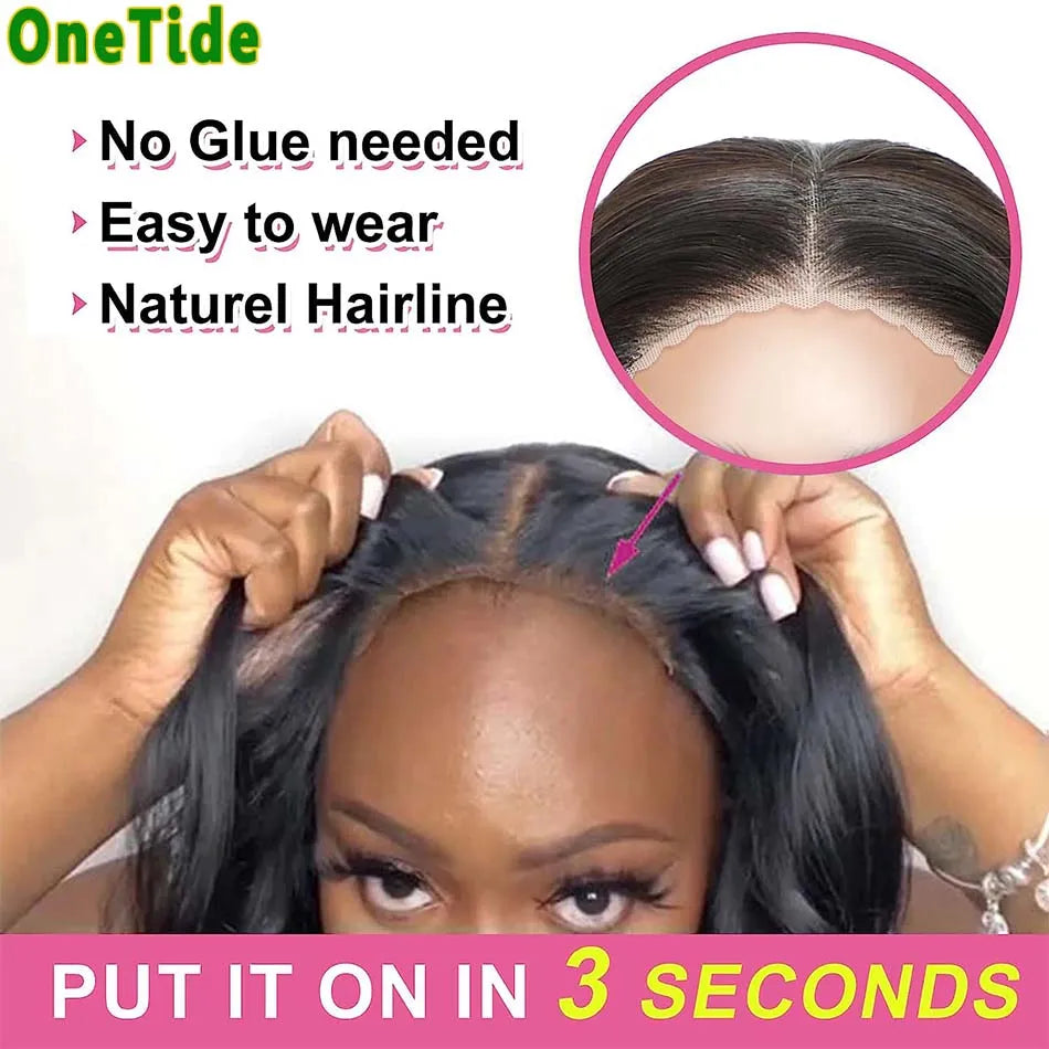 Glueless Wig Human Hair Ready t4x4 Lace Curly Human Hair Wigs for Women