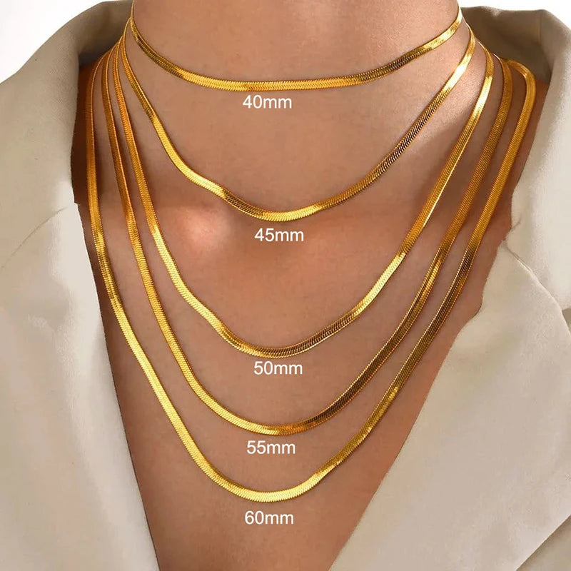 New Fashion Unisex Snake Chain Choker Necklace