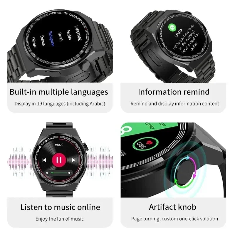 2023 New GT3 Pro Smart Watch Men Women AMor Android IOS