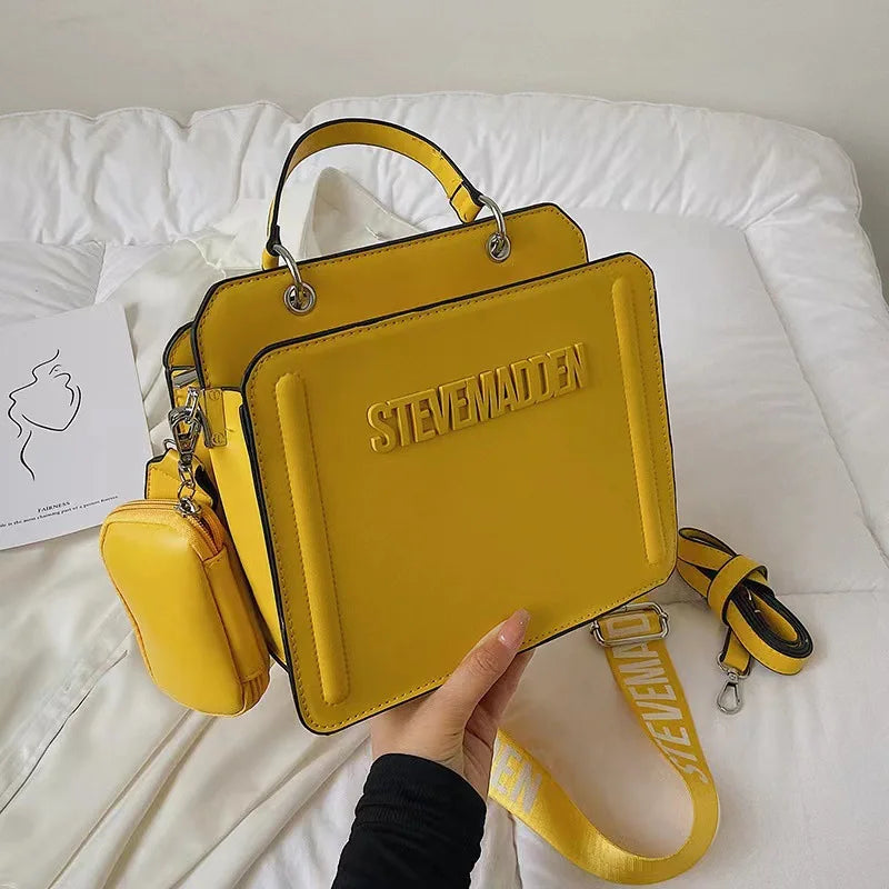 Knock Trendy and High-quality Synthetic Leather Shoulder Bags