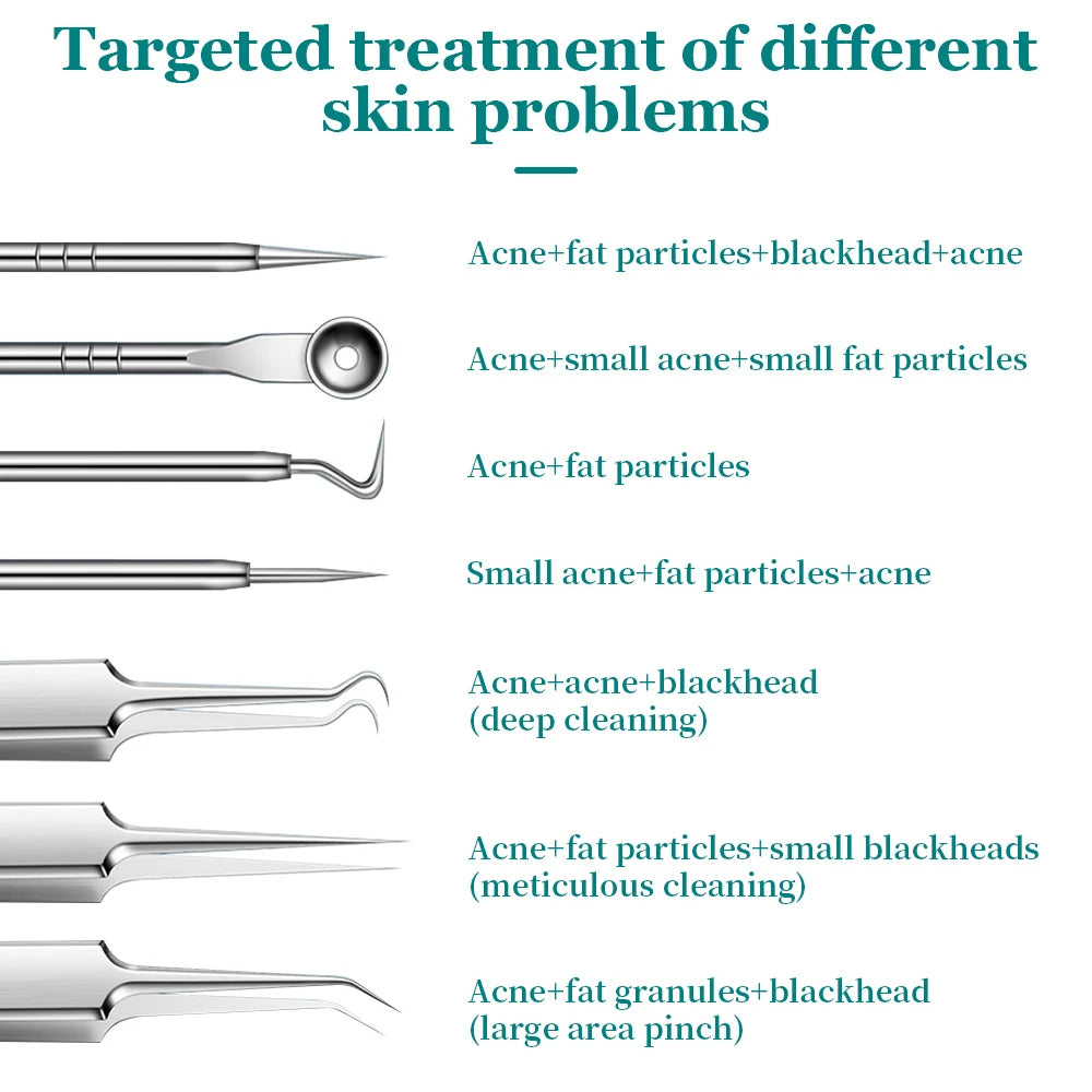 5/8PCS Acne Blackhead Removal Needles Cleansing Tool Beauty