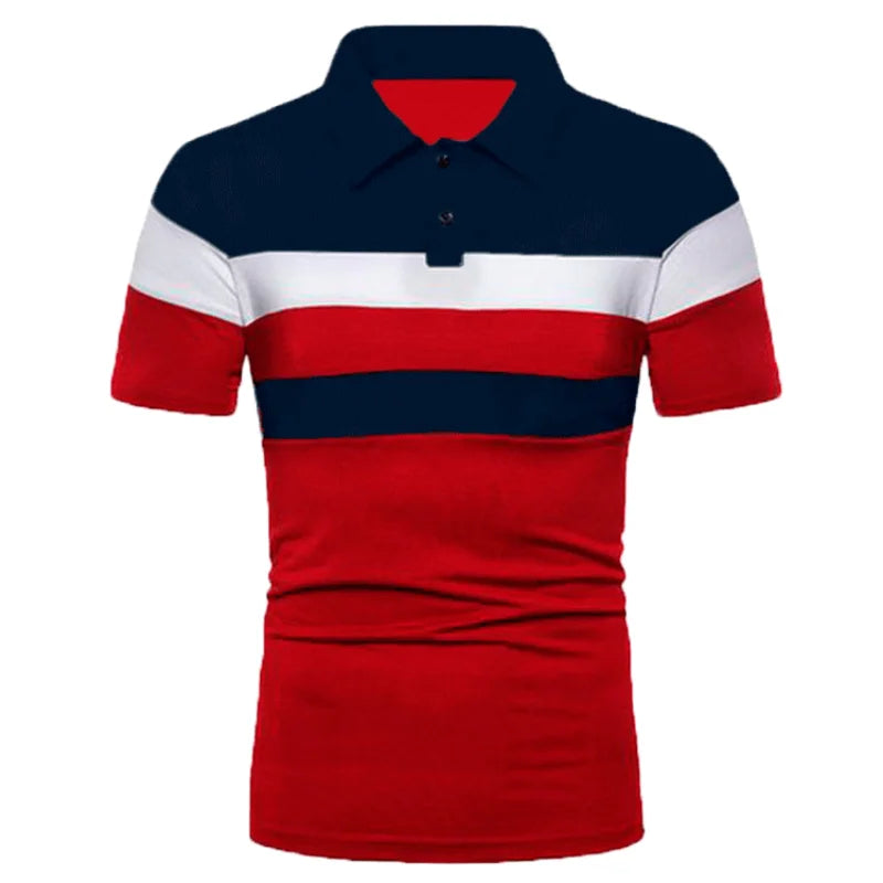 New Summer Luxury Pol Turn-down Collar Business Tee Shirt