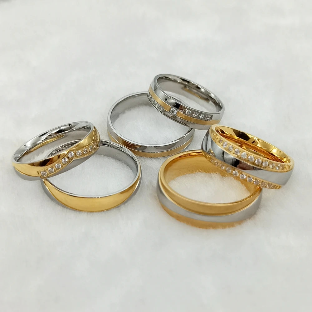 High Quality Wedding Bands Rings For Couples Men And Women