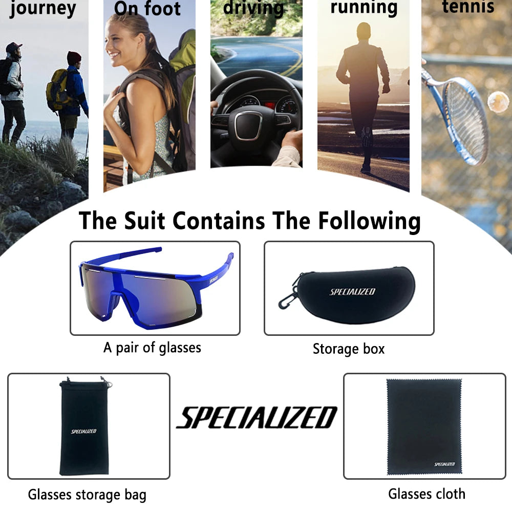 SPECIAUZED Cycling Sunglasses Men Women Outdoor Sports Glass