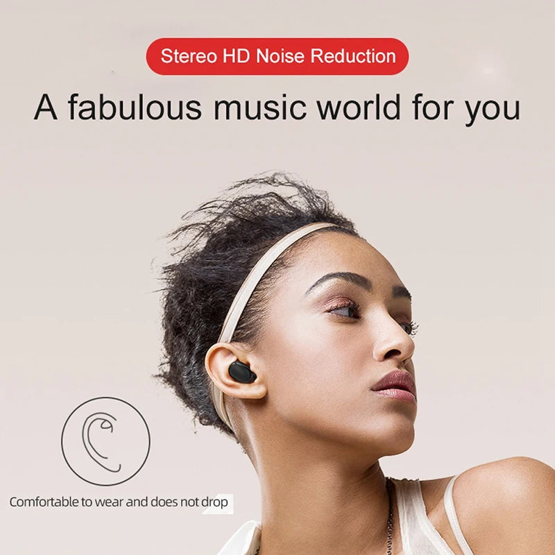 A6S TWS Wireless Bluetoot ancelling Earplug Mini Headphones Hands-free