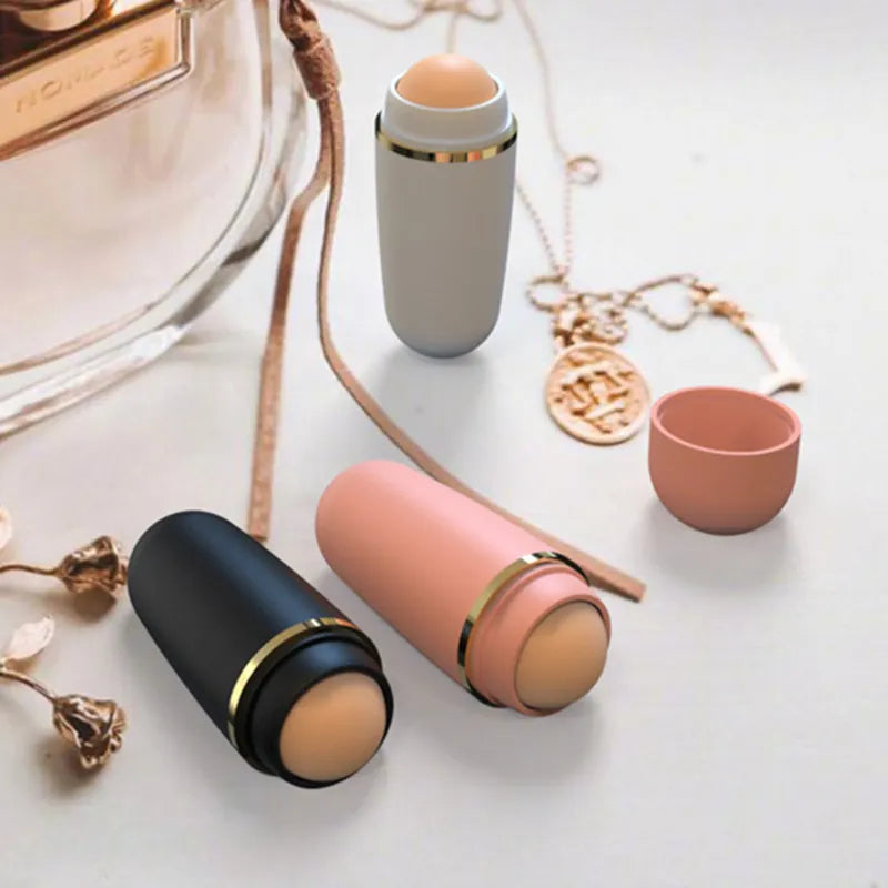 Face Oil Absorbing Roller Natural Volcanic Stone Massage Body