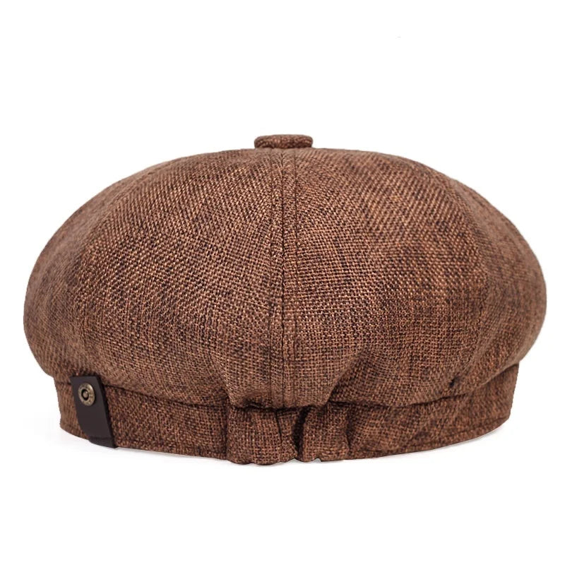 New Men Casual Newsboy Hat Spring Sumoctagonal Cap