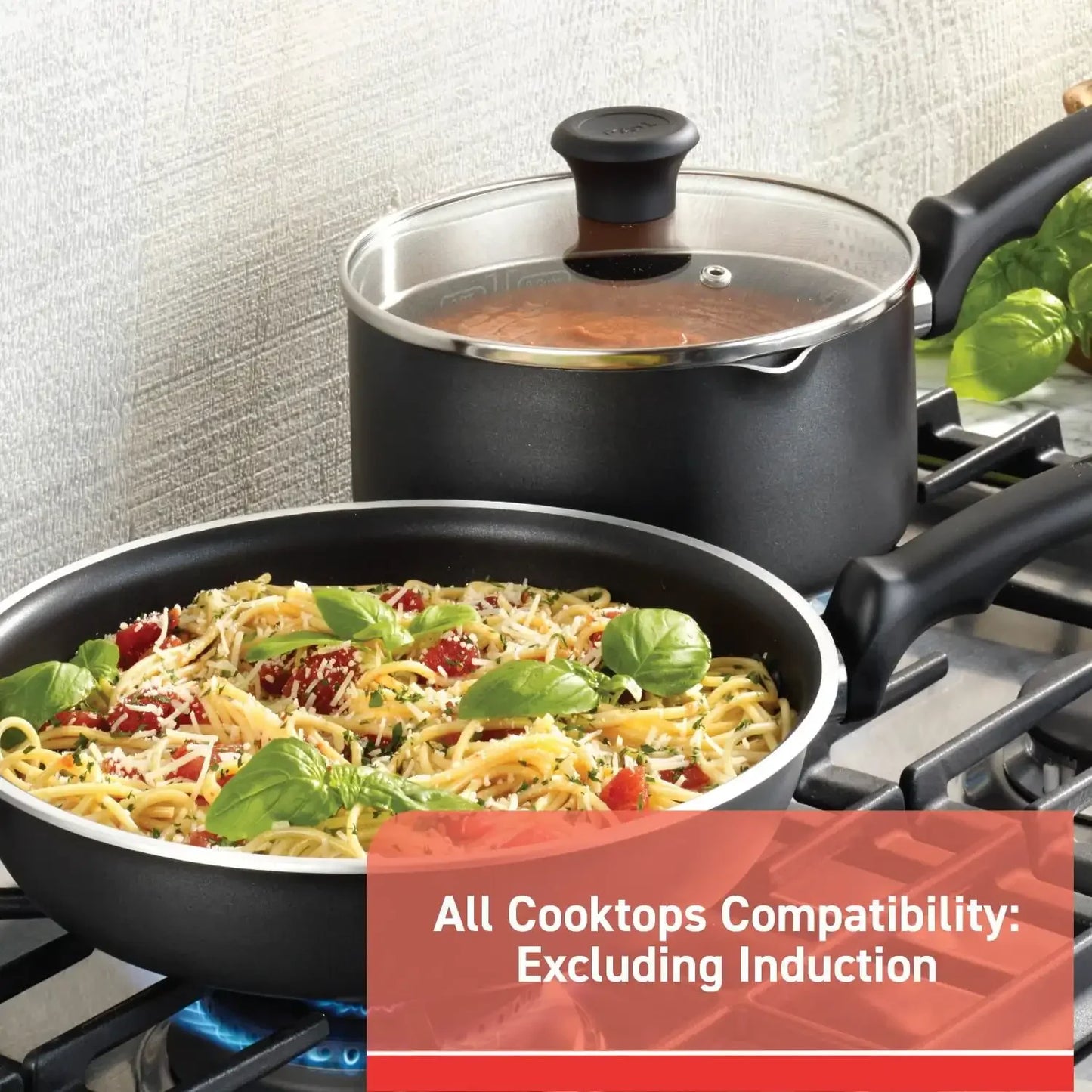 Cook & Strain Nonstick 2 Piece Fry Pan Cookware Set,