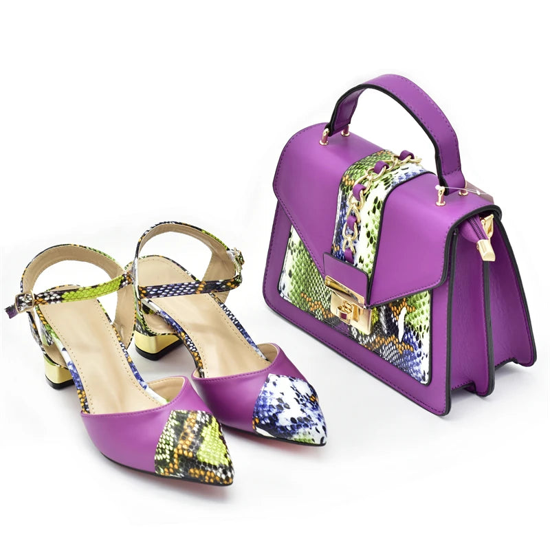 New Arrival Women Matching Shoes and Bag Set