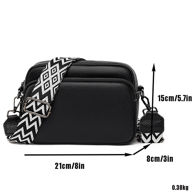 100% Genuine Leather Crossbody Bag Female