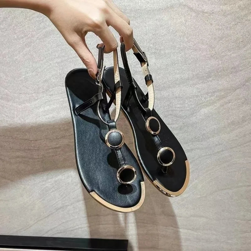 Europe and The United States Large Size Flat Casual Women Sandals