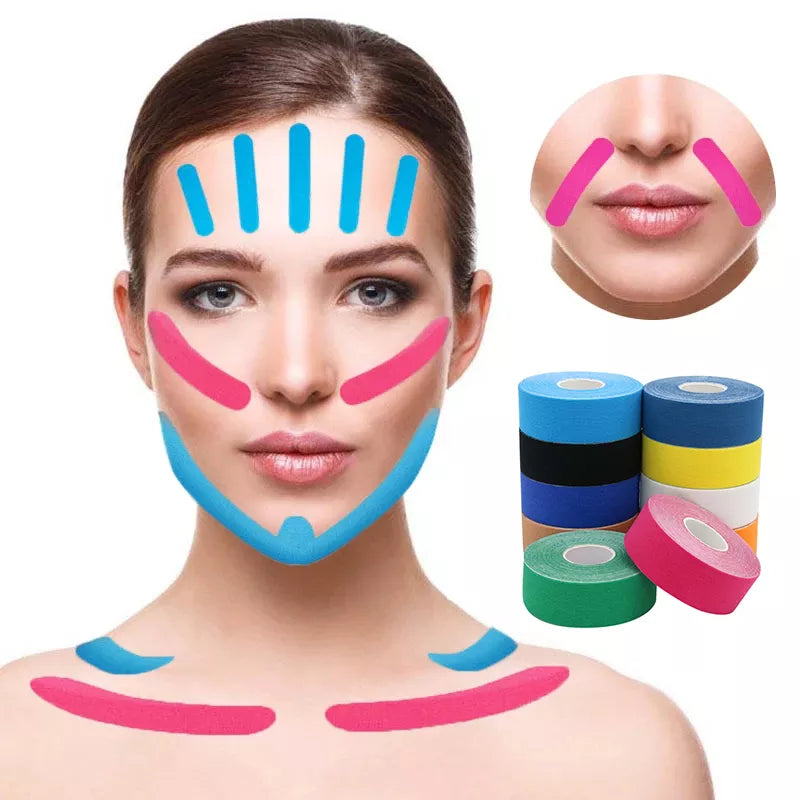 2.5CM*5M Kinesiology Tape for Face V Line Neck Eyes Liftin
