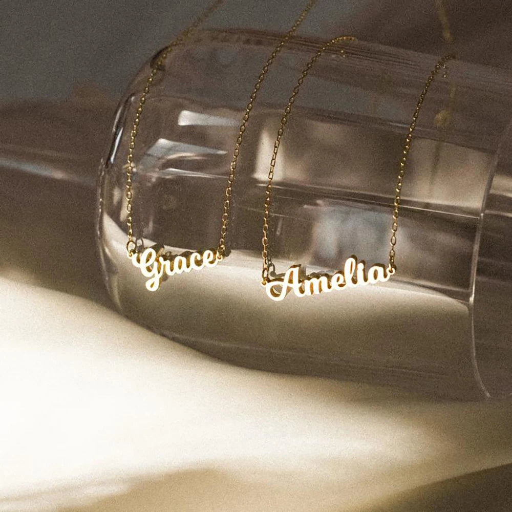 Customized Name Necklace for Women Golte Pendant
