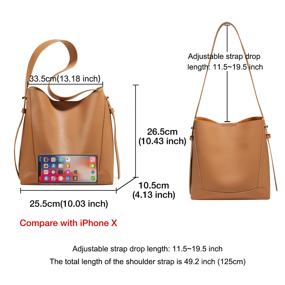 FOXER 2024 Classic Split Leather Shoulder Cross Lady Fashion WomEN