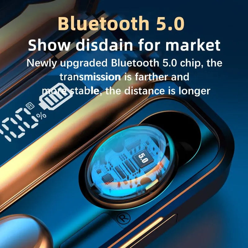F9 5C Wireless Bluetooth Headphone Capacity Charging Case