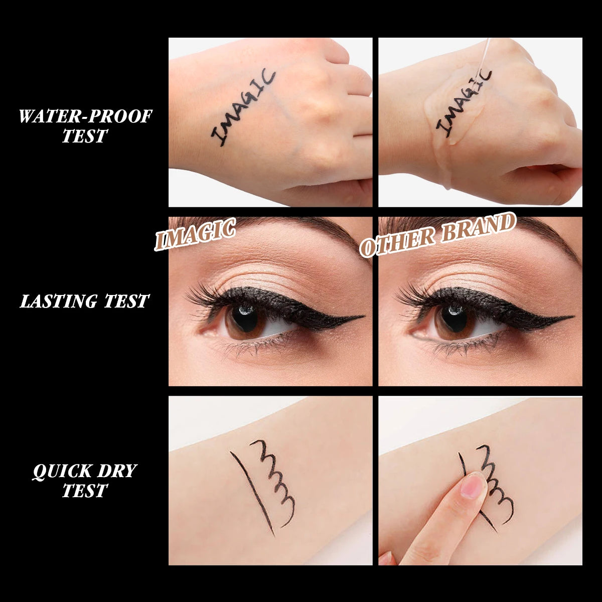 IMAGIC 1PCS Pro Eyeliner Waterproof Liquid Type or Women Beauty