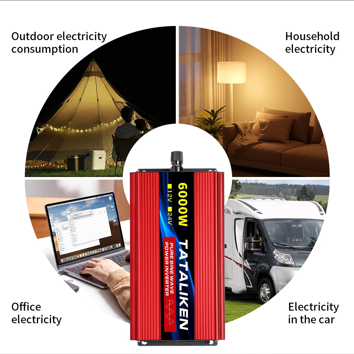 1600W-10000W Pure Sine Wave Power Inverter DC