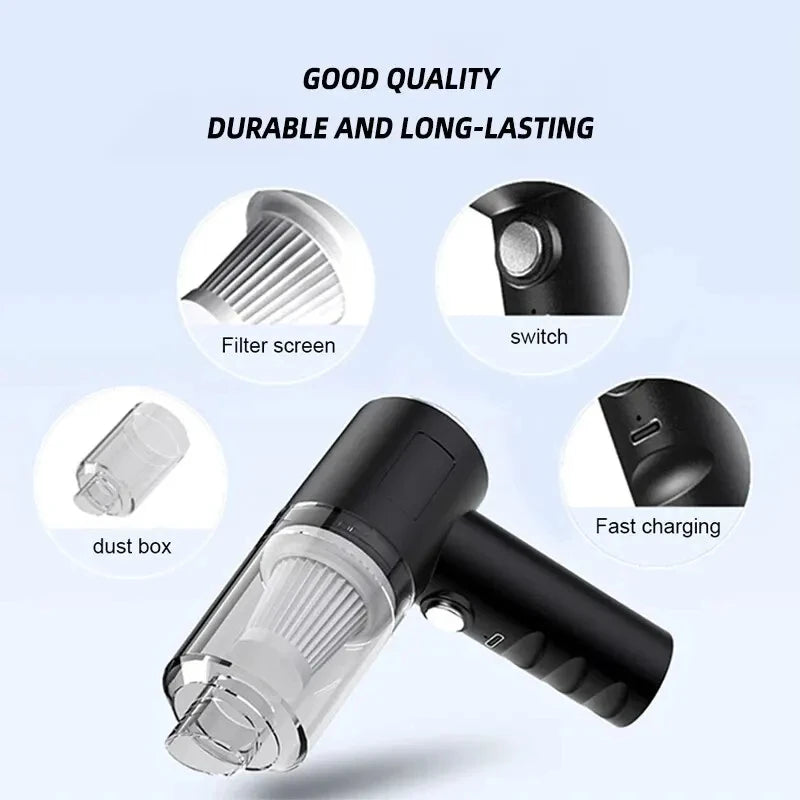 2 In 1 Wireless Vacuum Cleaner Black