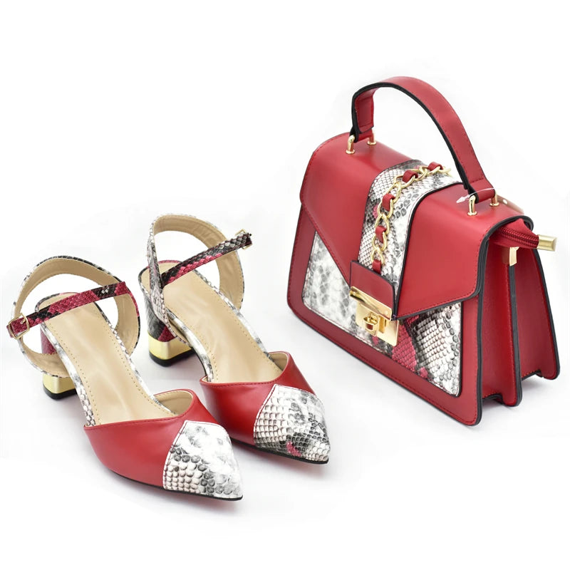 New Arrival Women Matching Shoes and Bag Set