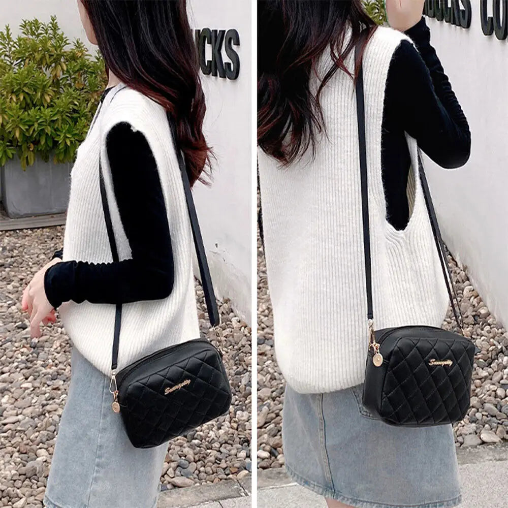 Leather Shoulder Bag For Women Ladies Cross Body