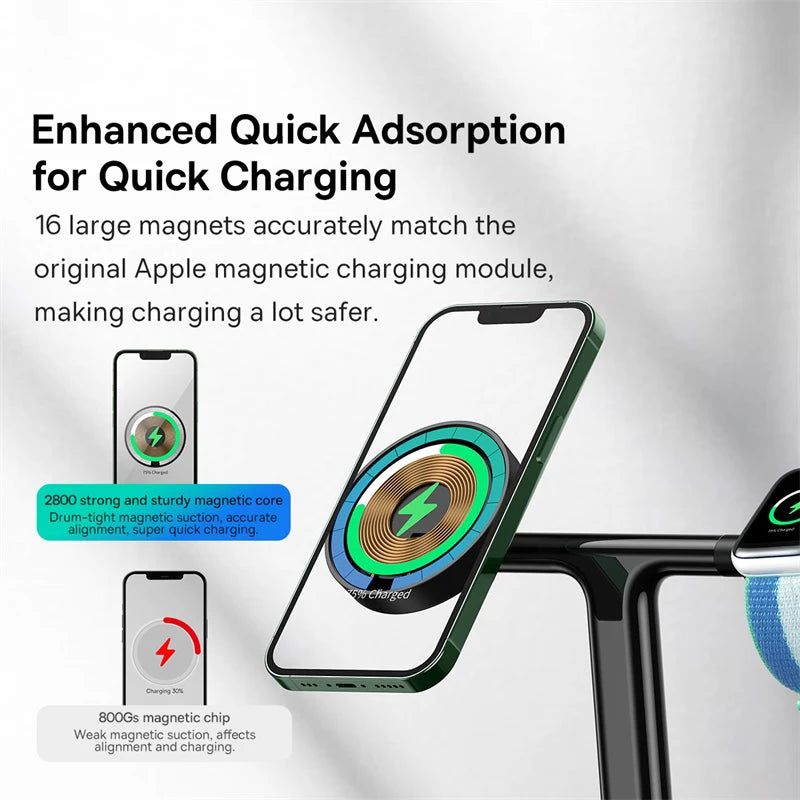 Baseus 3 in 1 20W Magnetic Wireless Charger