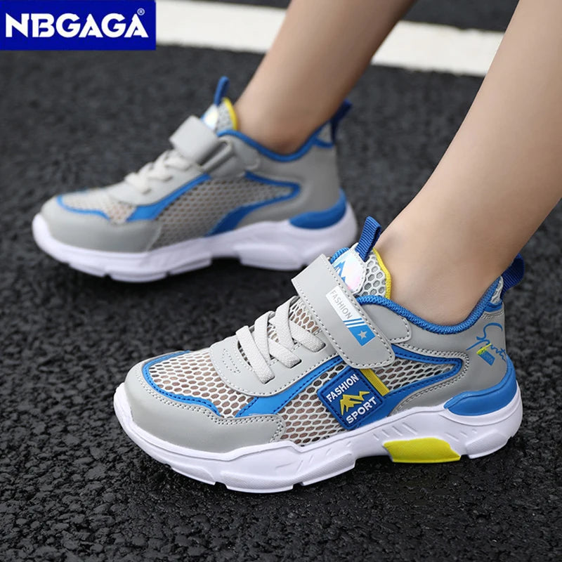 Summer Single Net Breathable Boys Sport Shoes Children Sneakers Rubber Leisure Trainers Casual Kids Sneakers