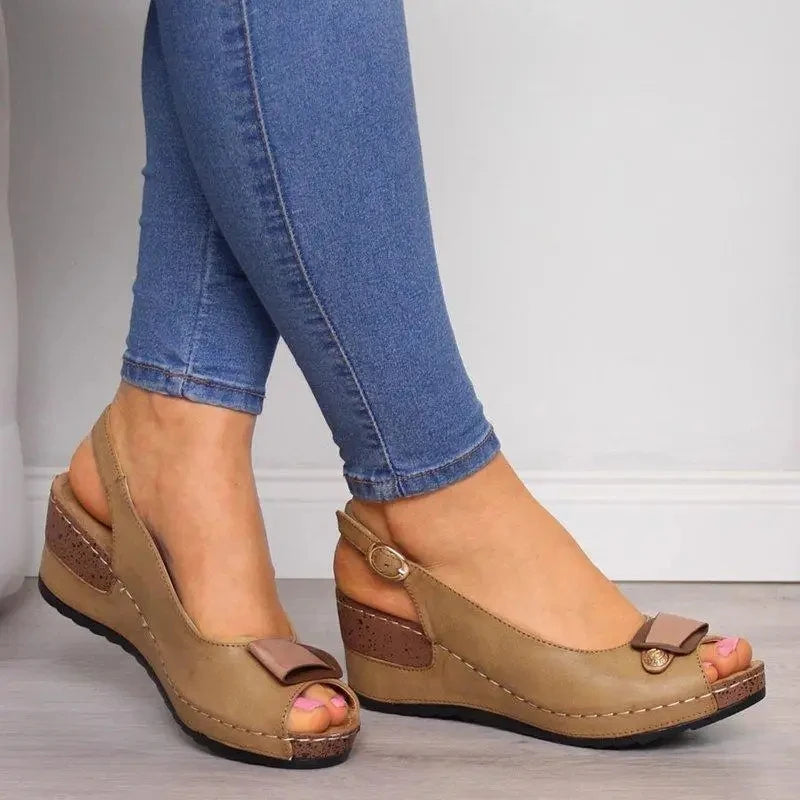 Sandals Women Summer 2023 Soft Bottom Heels