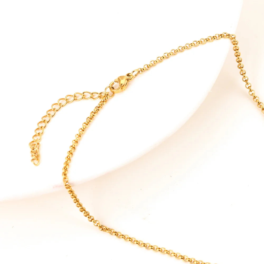 5pcs Stainless Steel Bjustable Chain Lobster Clasp