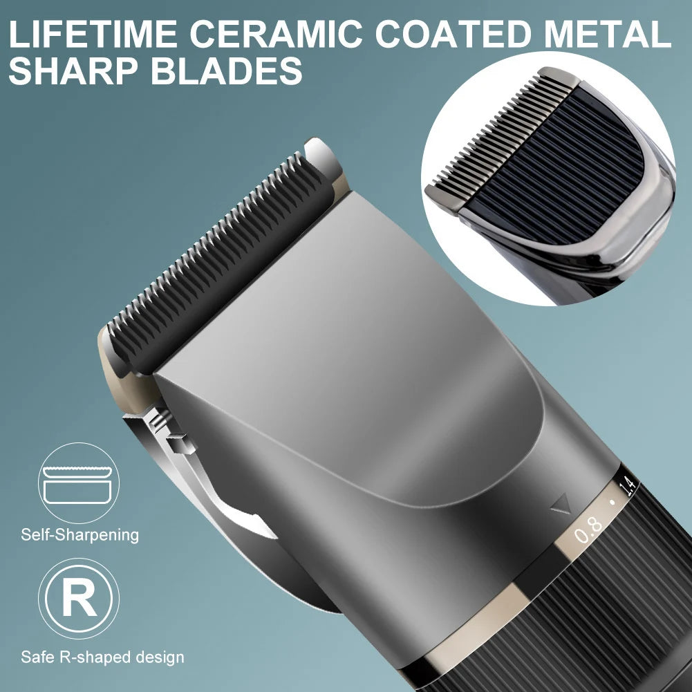 Professional Hair Clipper Rechargeable Electric Trimmer Fen