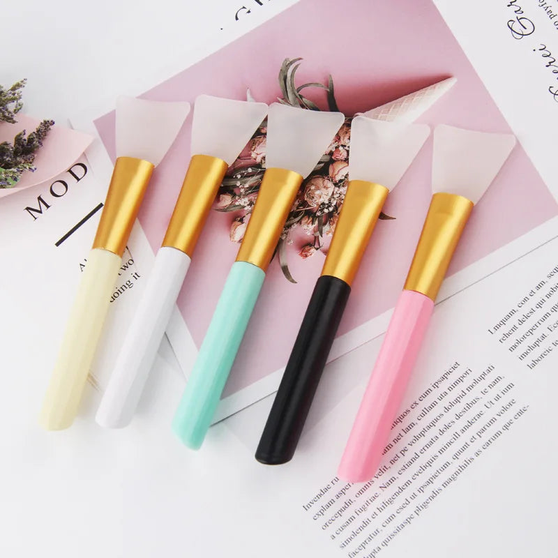 Silicone Facial Mask Brush Face Skin Care Tool Soft-head