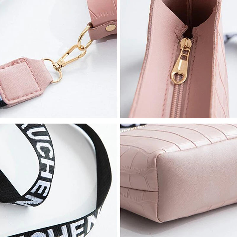 Crocodile Messenger Bags For Women Luxury High