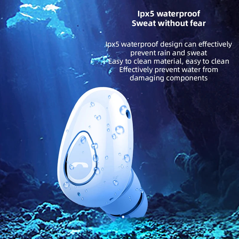 YX01 Mini Invisible Ture Wireless Earphones Bluetooth Headphone Handsfree Hifi Stereo HD Call Headset TWS Earbud With Microphone