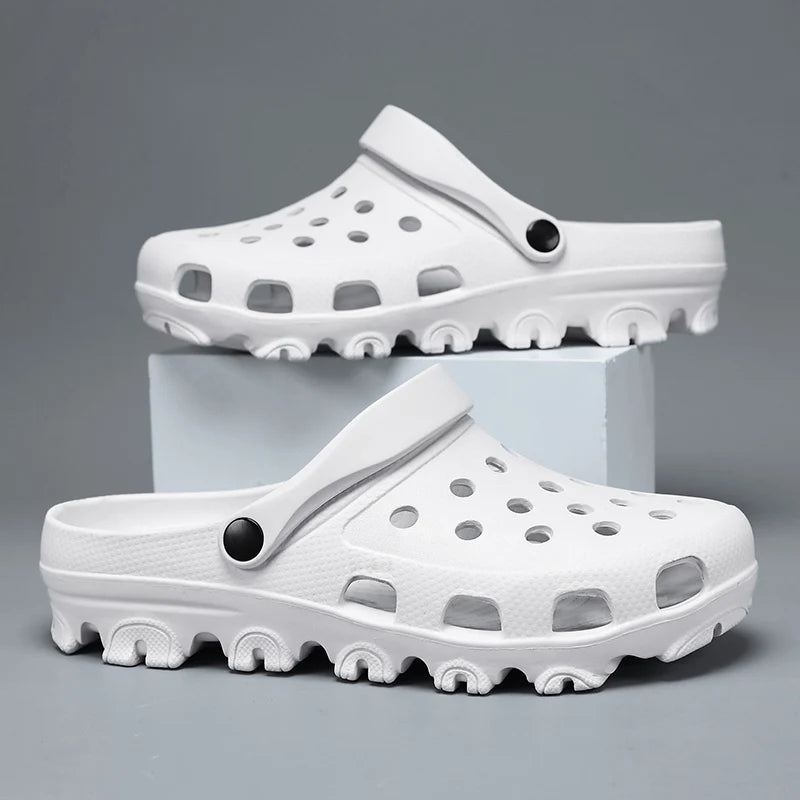 Large Size Men's Slippers with Holes Men's Home