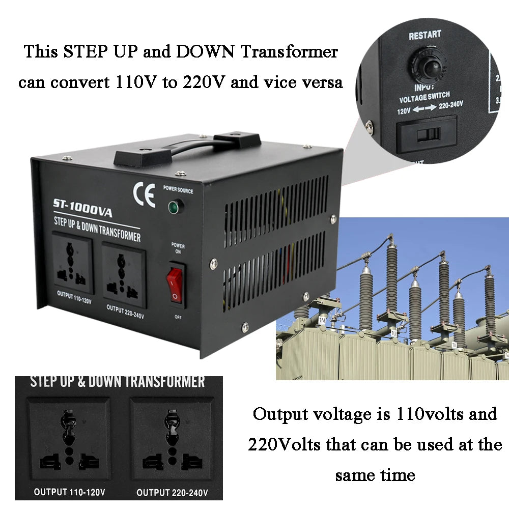 Transformer 220 to 110v Intelligent Efficient Step Up Dld Electrical