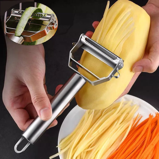 Kitchen Vegetable Peeler Stainless Steel Melon -Function Fruit And Vegetable Peeler