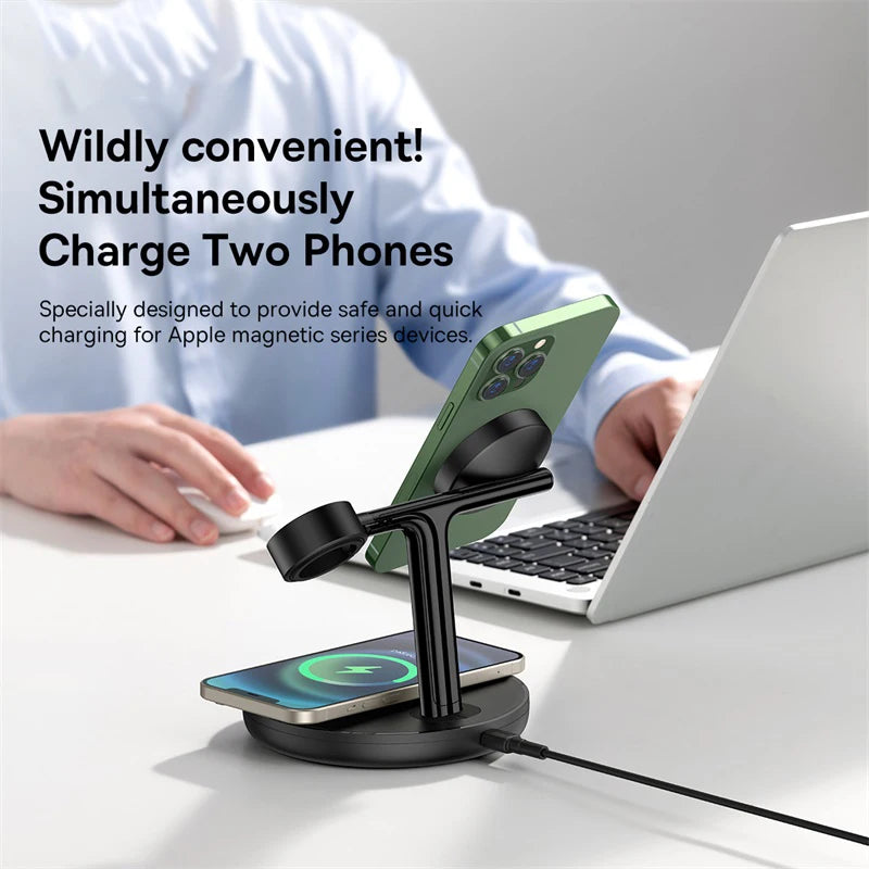 Baseus 3 in 1 20W Magnetic Wireless Charger